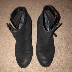 Black Women's Ankle Bootie with Side Zip
